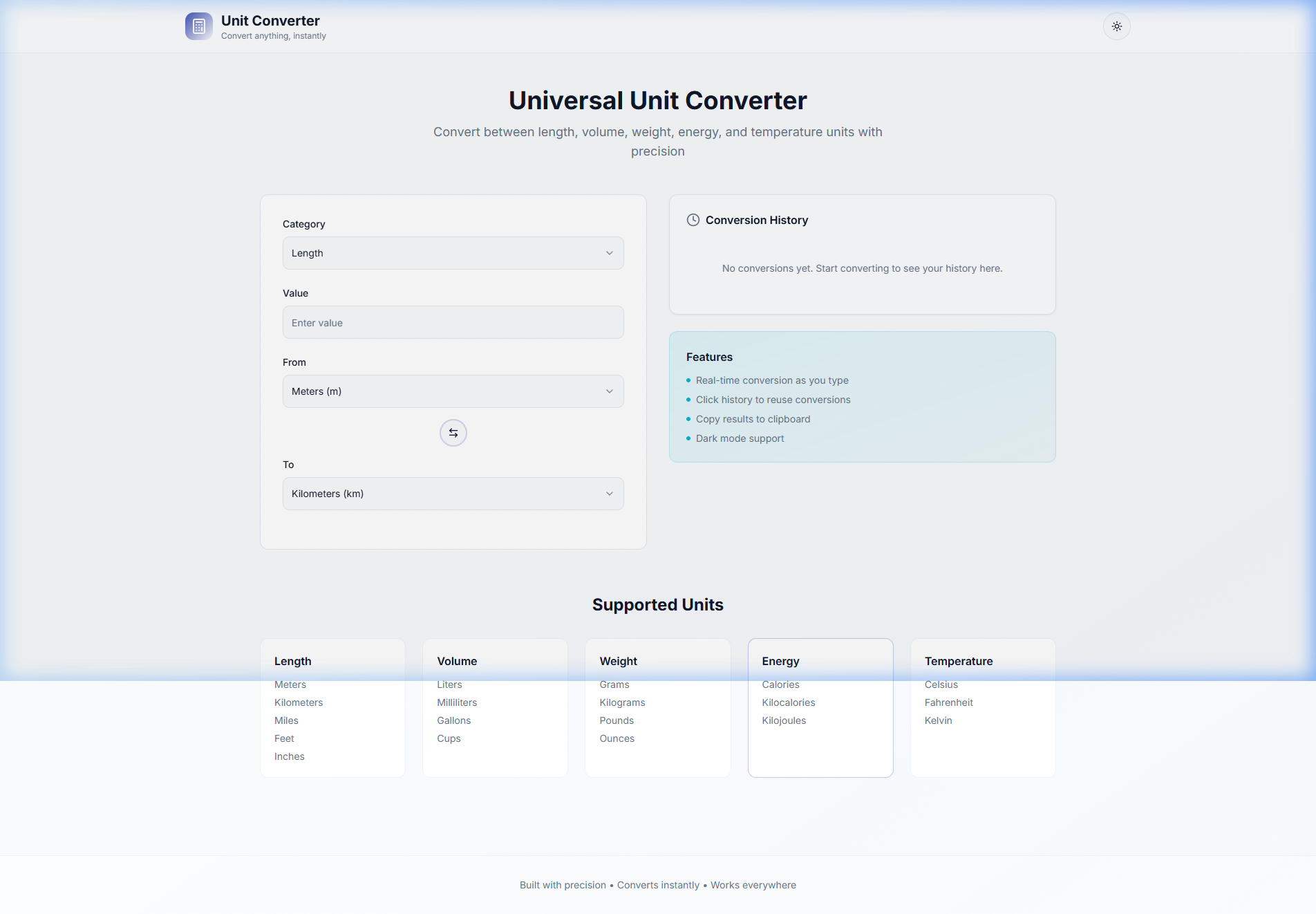 Universal Unit Converter